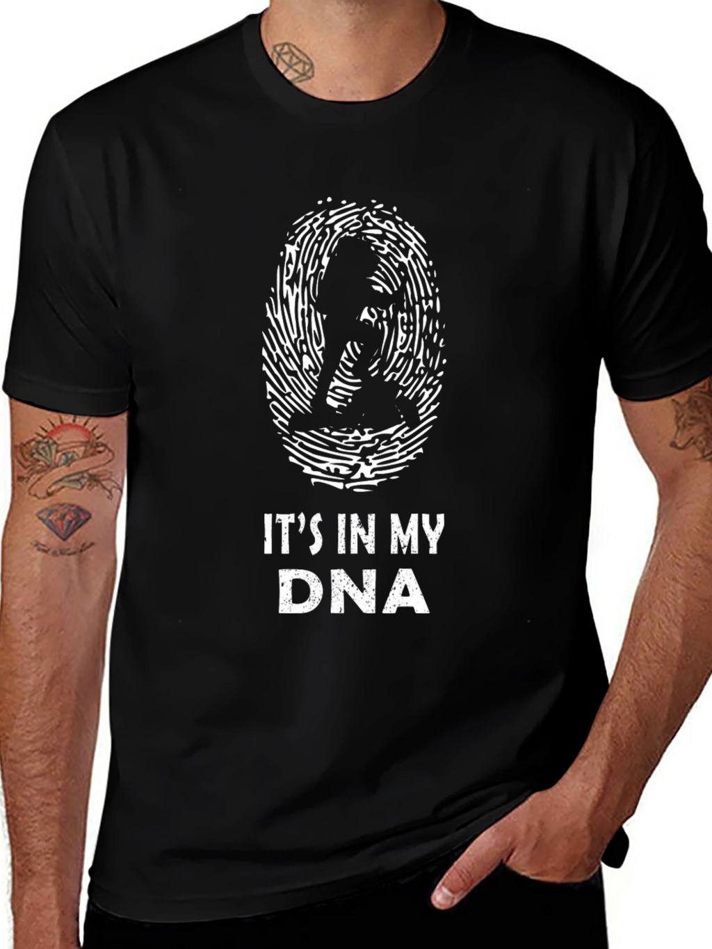 Its In My DNA T-Shirt - Funny Silhouette Tee
