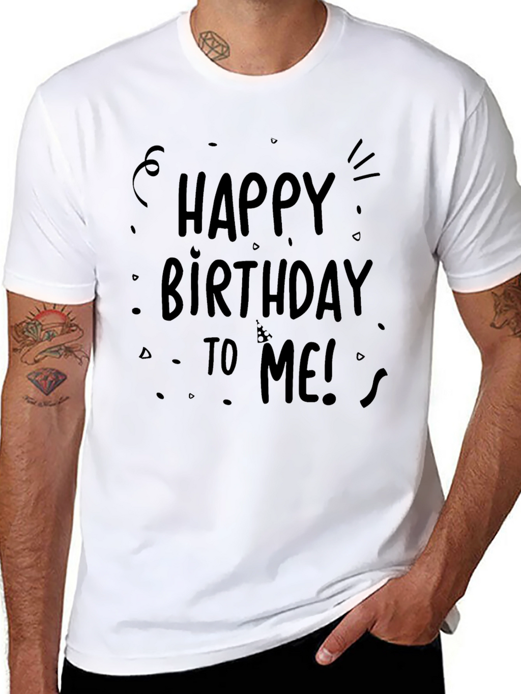 Happy Birthday To Me T-Shirt - Black