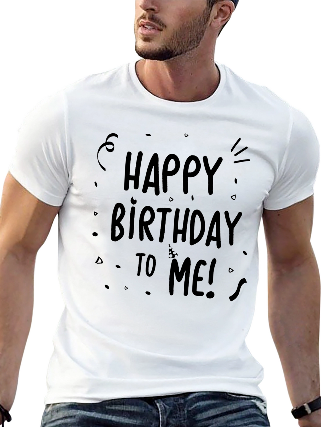 Happy Birthday To Me T-Shirt - Black