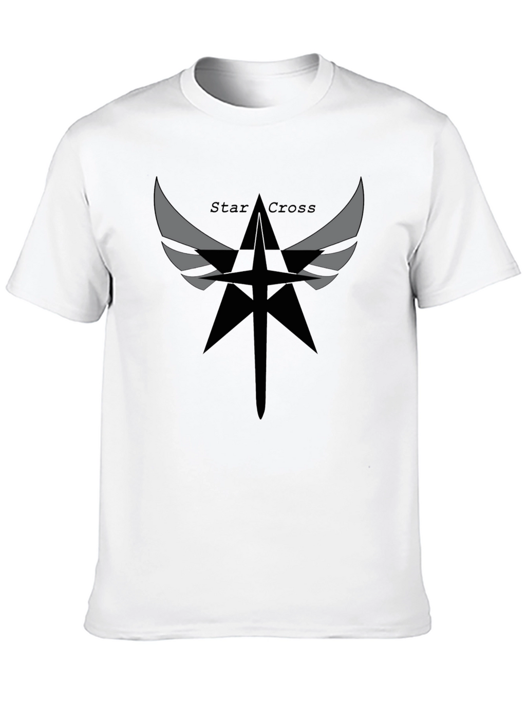 Star Cross Graphic Black T-Shirt