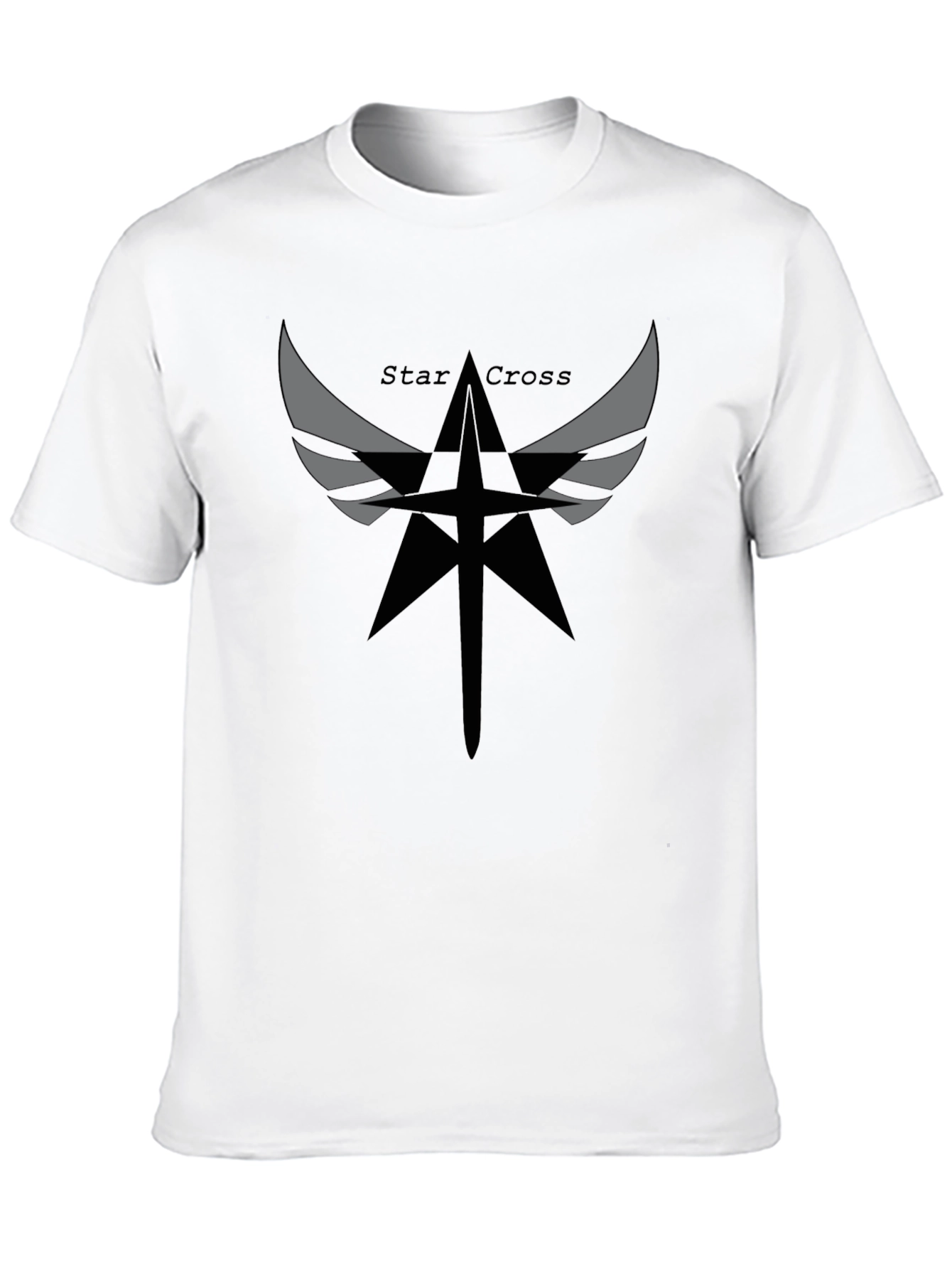 Star Cross Graphic Black T-Shirt