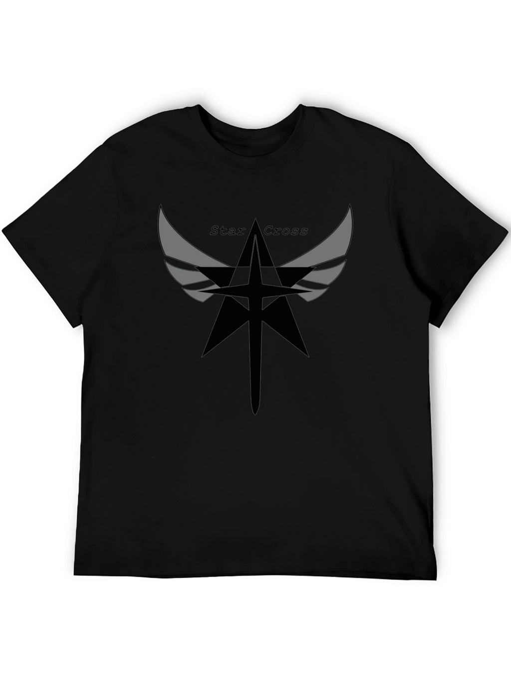 Star Cross Graphic Black T-Shirt