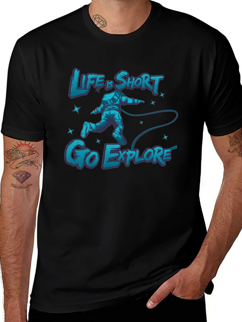 Life is Short Go Explore Graphic Tee