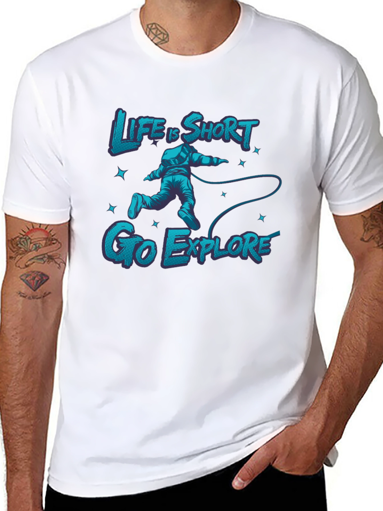 Life is Short Go Explore Graphic Tee