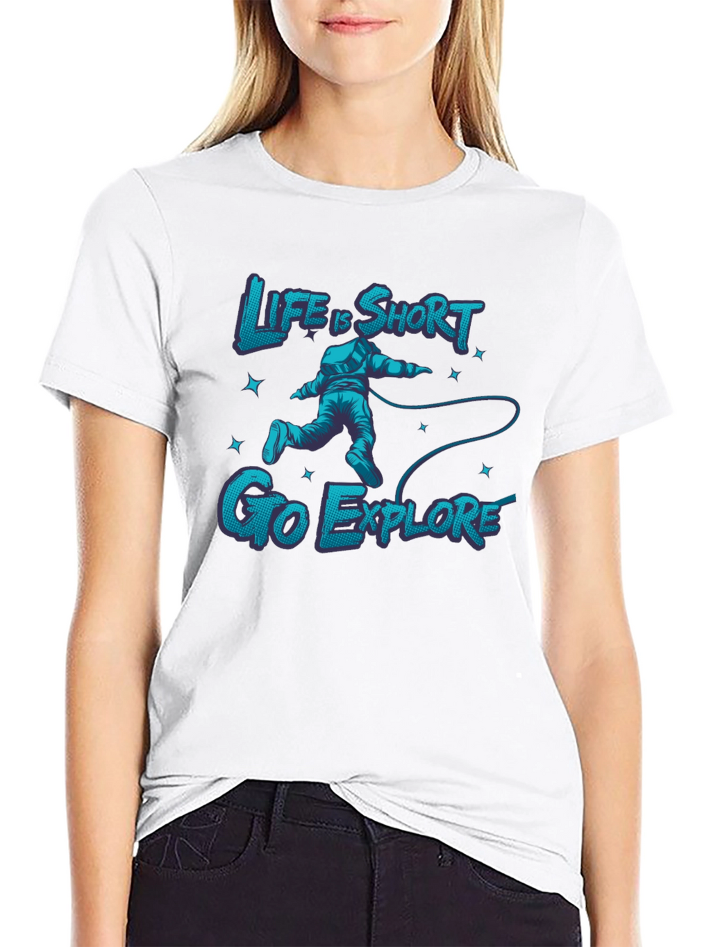 Life is Short Go Explore Graphic Tee
