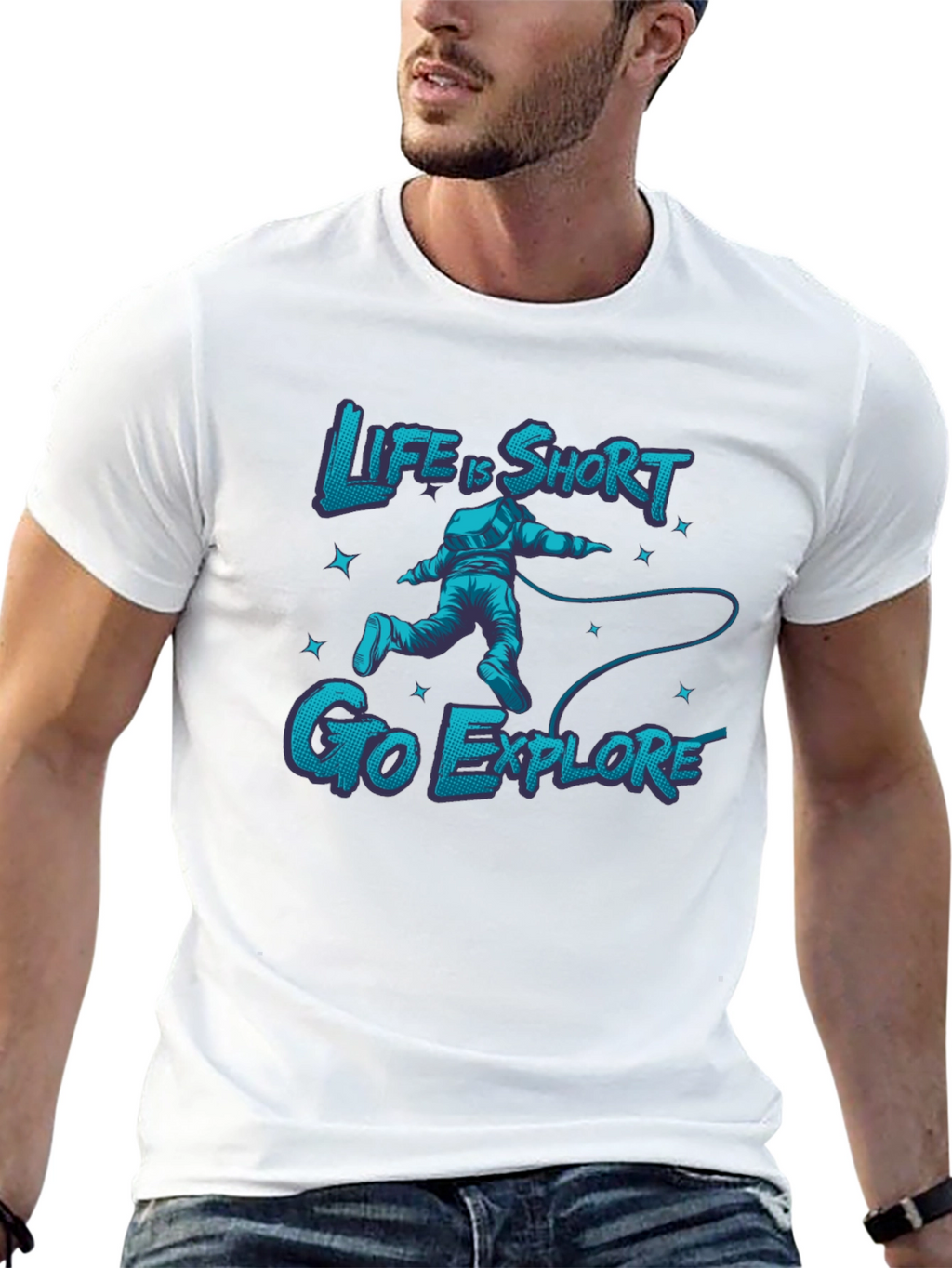 Life is Short Go Explore Graphic Tee