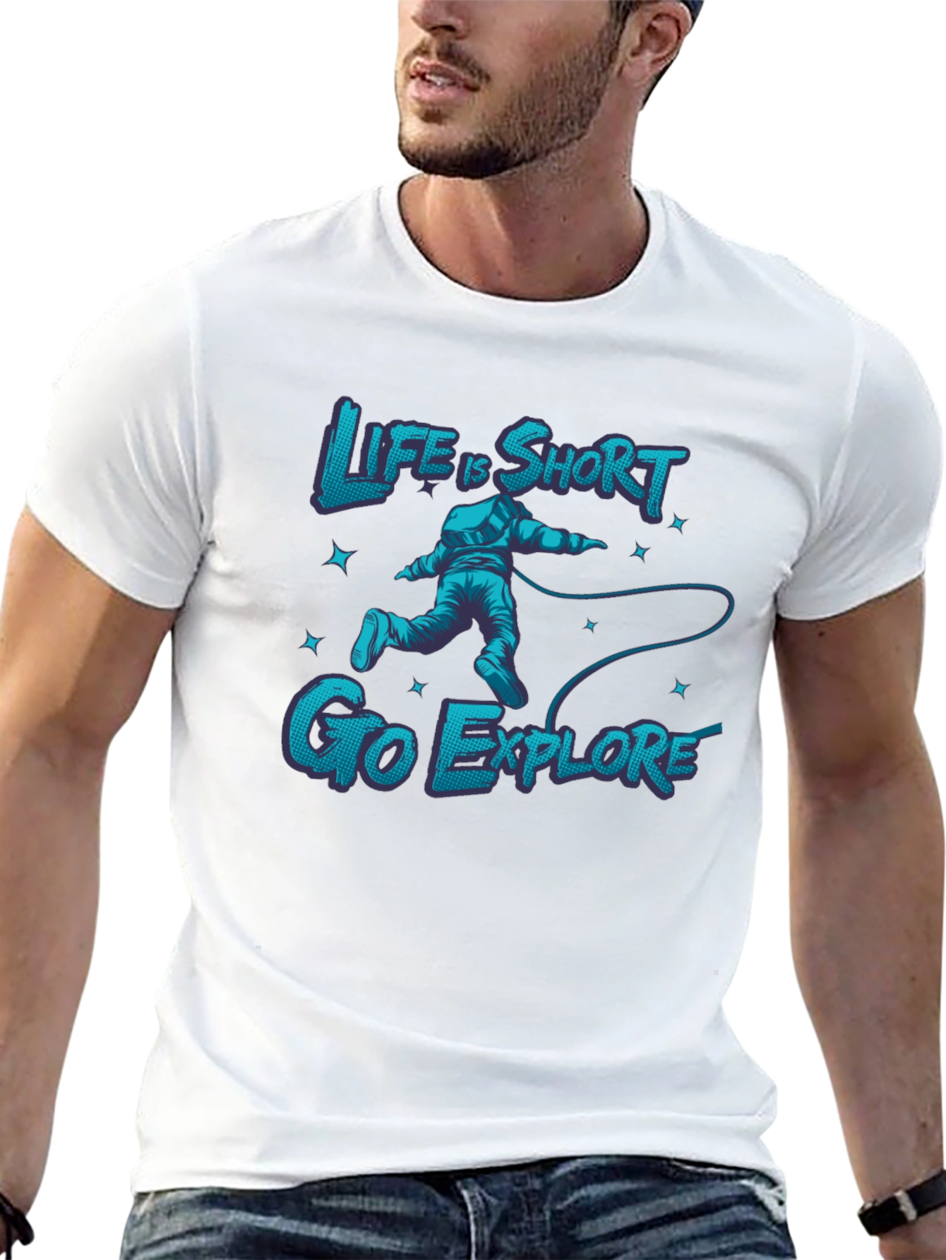 Life is Short Go Explore Graphic Tee