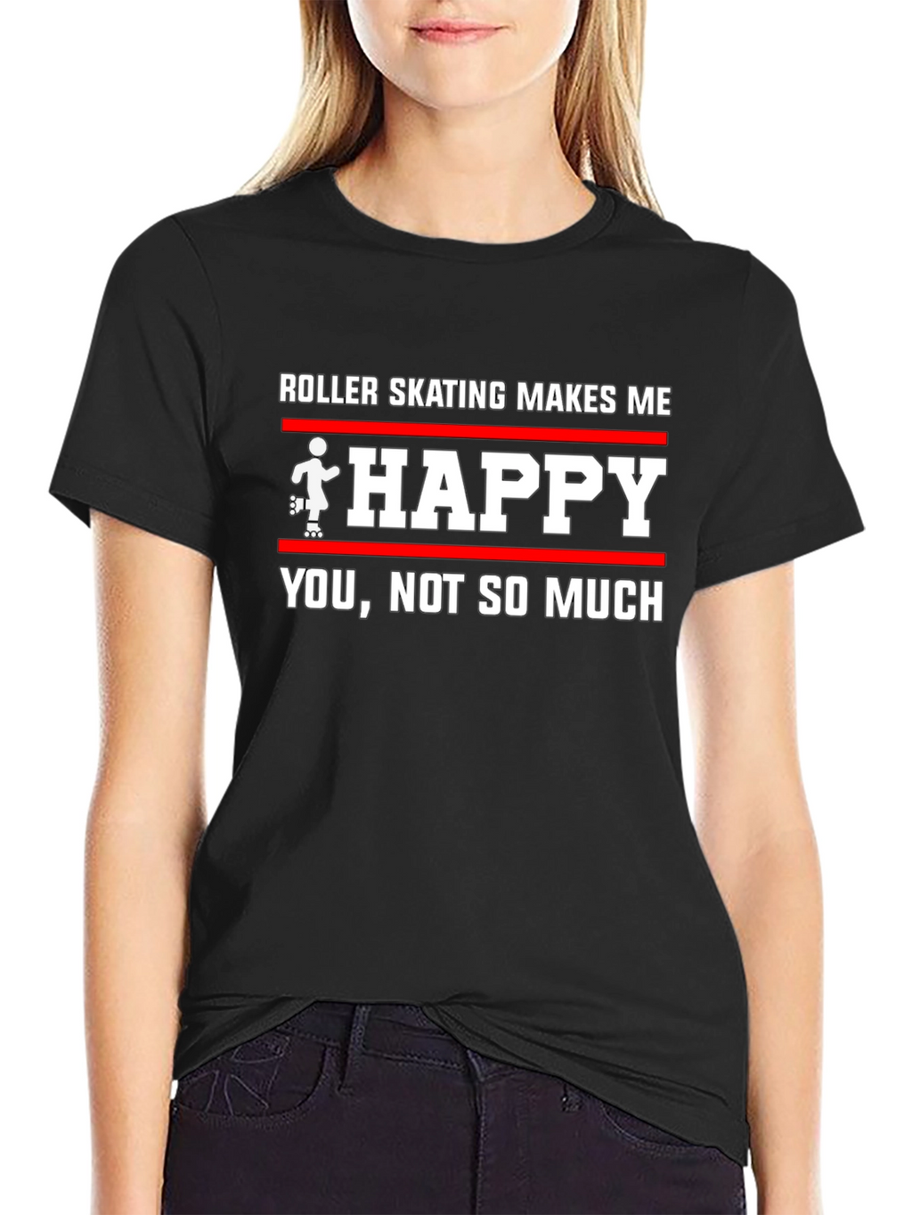Roller Skating Makes Me Happy T-Shirt