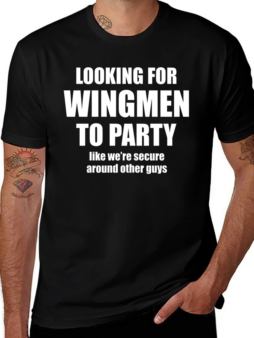 Wingmen Party T-Shirt - Humorous & Bold