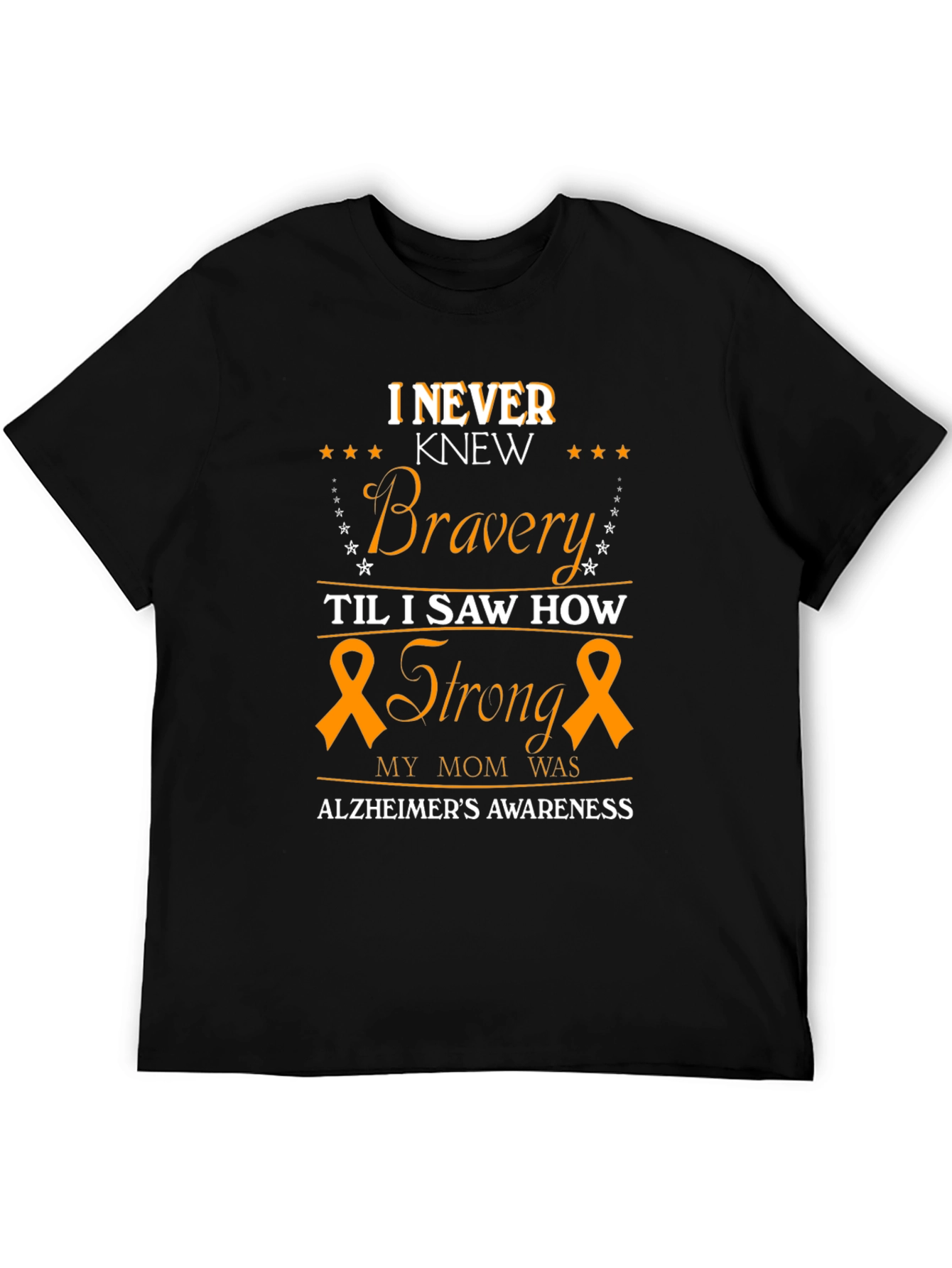 Alzheimers Awareness T-Shirt - Bravery & Strength