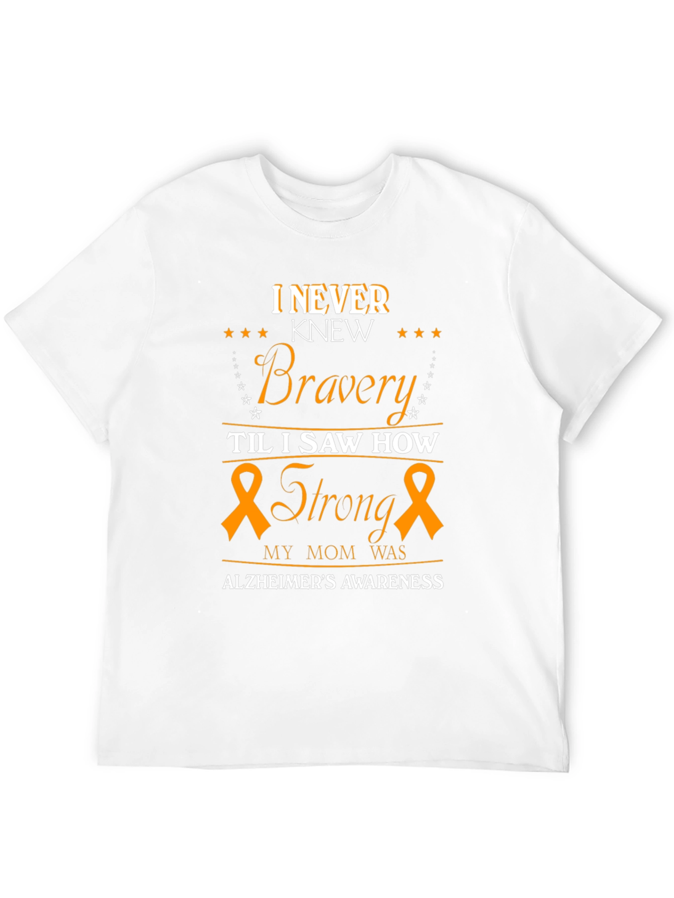 Alzheimers Awareness T-Shirt - Bravery & Strength
