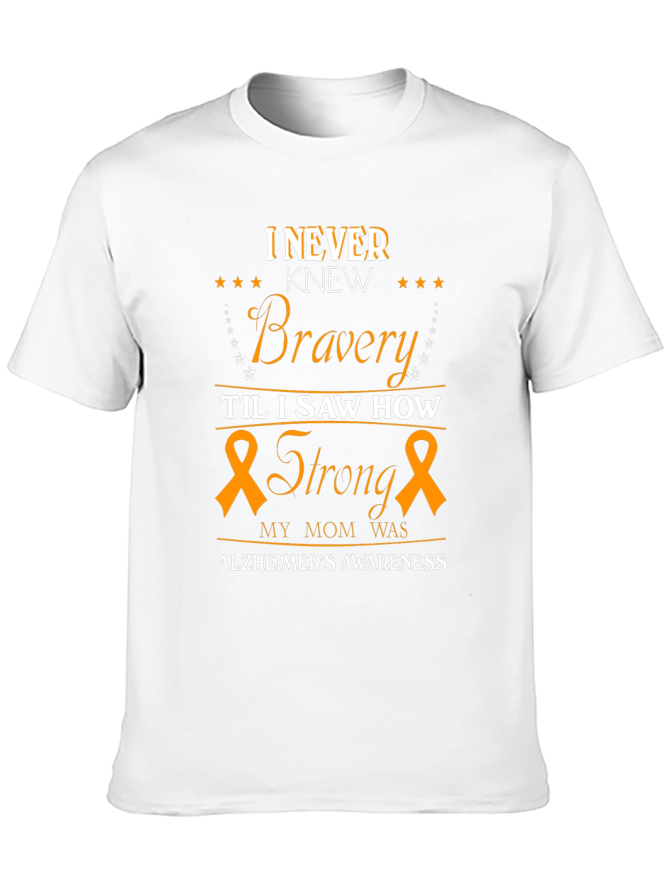 Alzheimers Awareness T-Shirt - Bravery & Strength