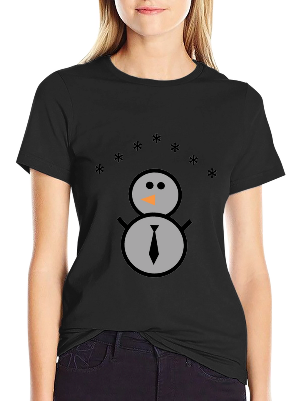 Snowman Graphic Tee - Festive Winter Shirt