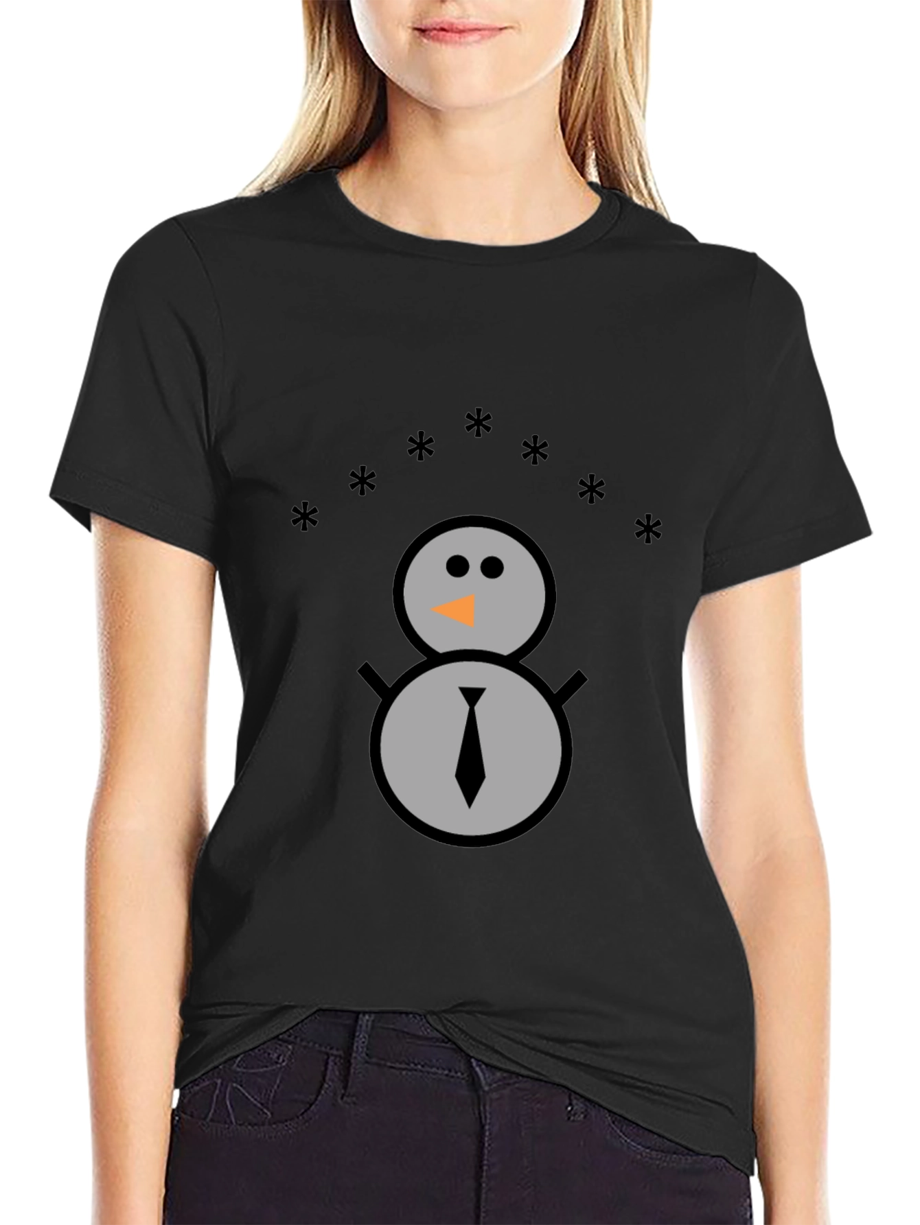 Snowman Graphic Tee - Festive Winter Shirt