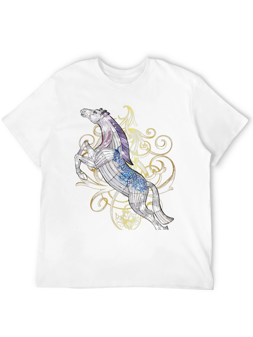 Horse Graphic Tee - Stylish Black T-Shirt