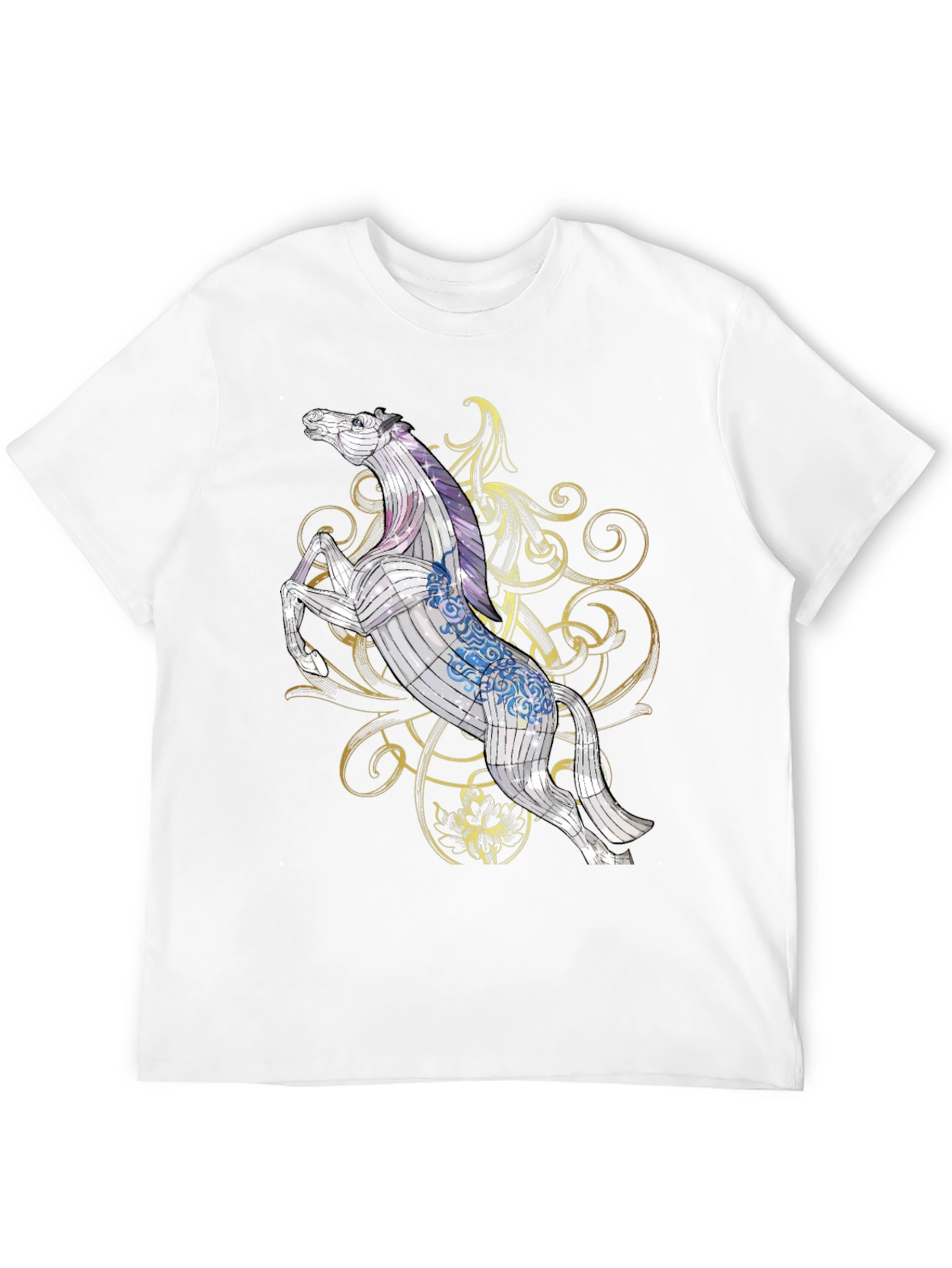 Horse Graphic Tee - Stylish Black T-Shirt