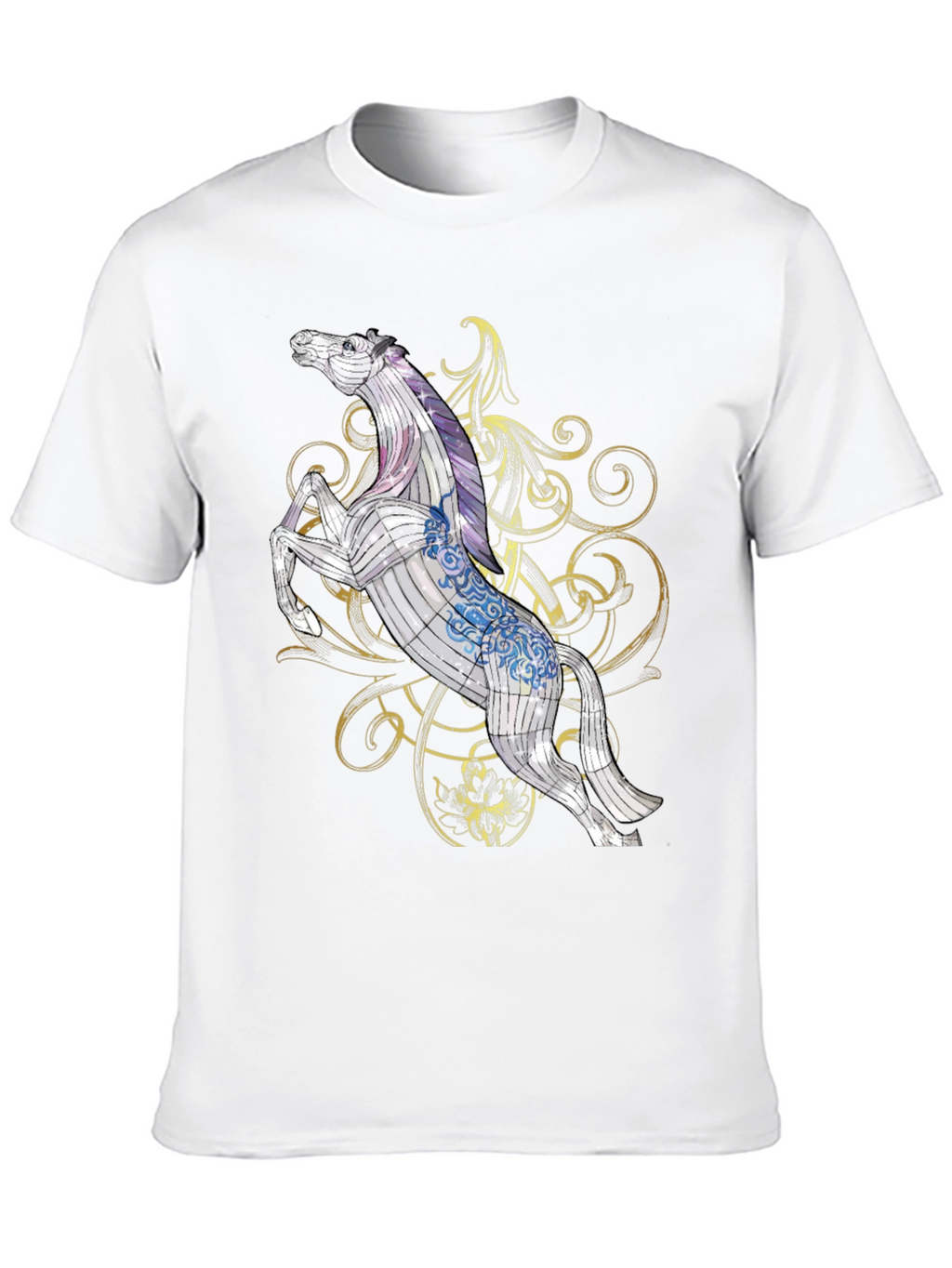 Horse Graphic Tee - Stylish Black T-Shirt