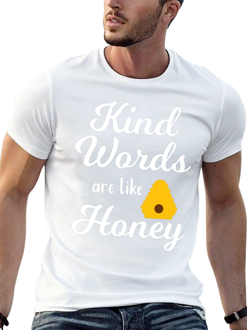 Kind Words Honey T-Shirt - Inspiring Comfort