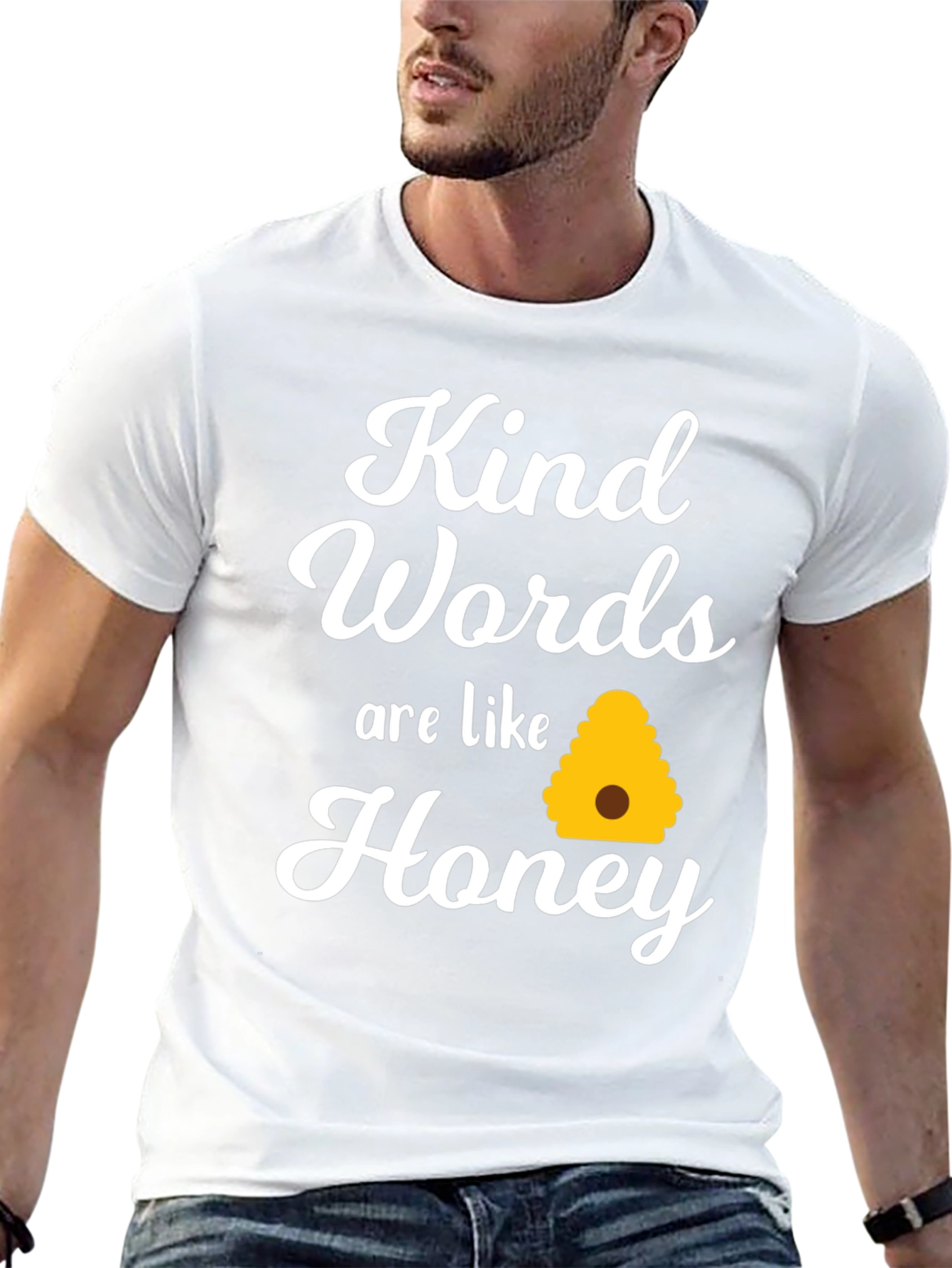 Kind Words Honey T-Shirt - Inspiring Comfort