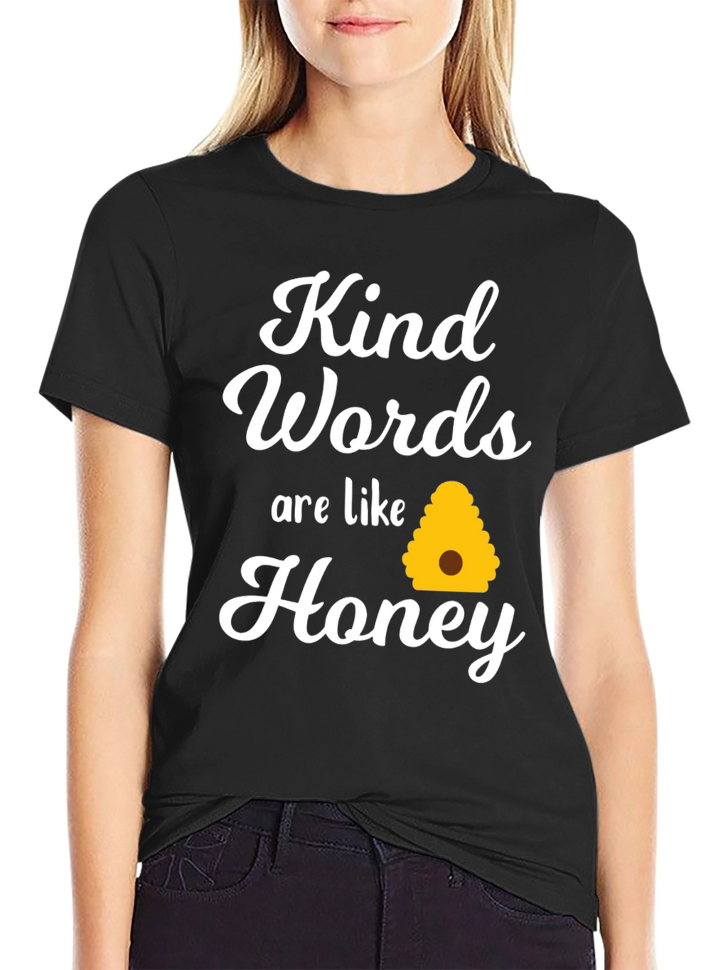 Kind Words Honey T-Shirt - Inspiring Comfort