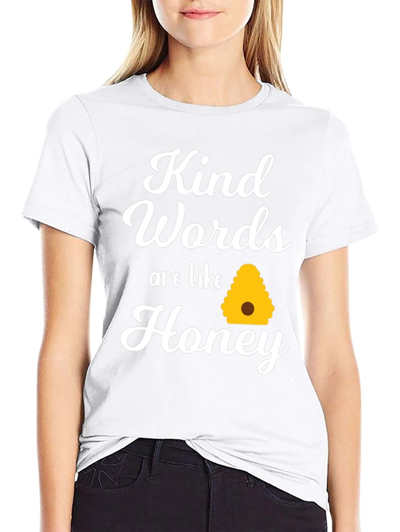 Kind Words Honey T-Shirt - Inspiring Comfort