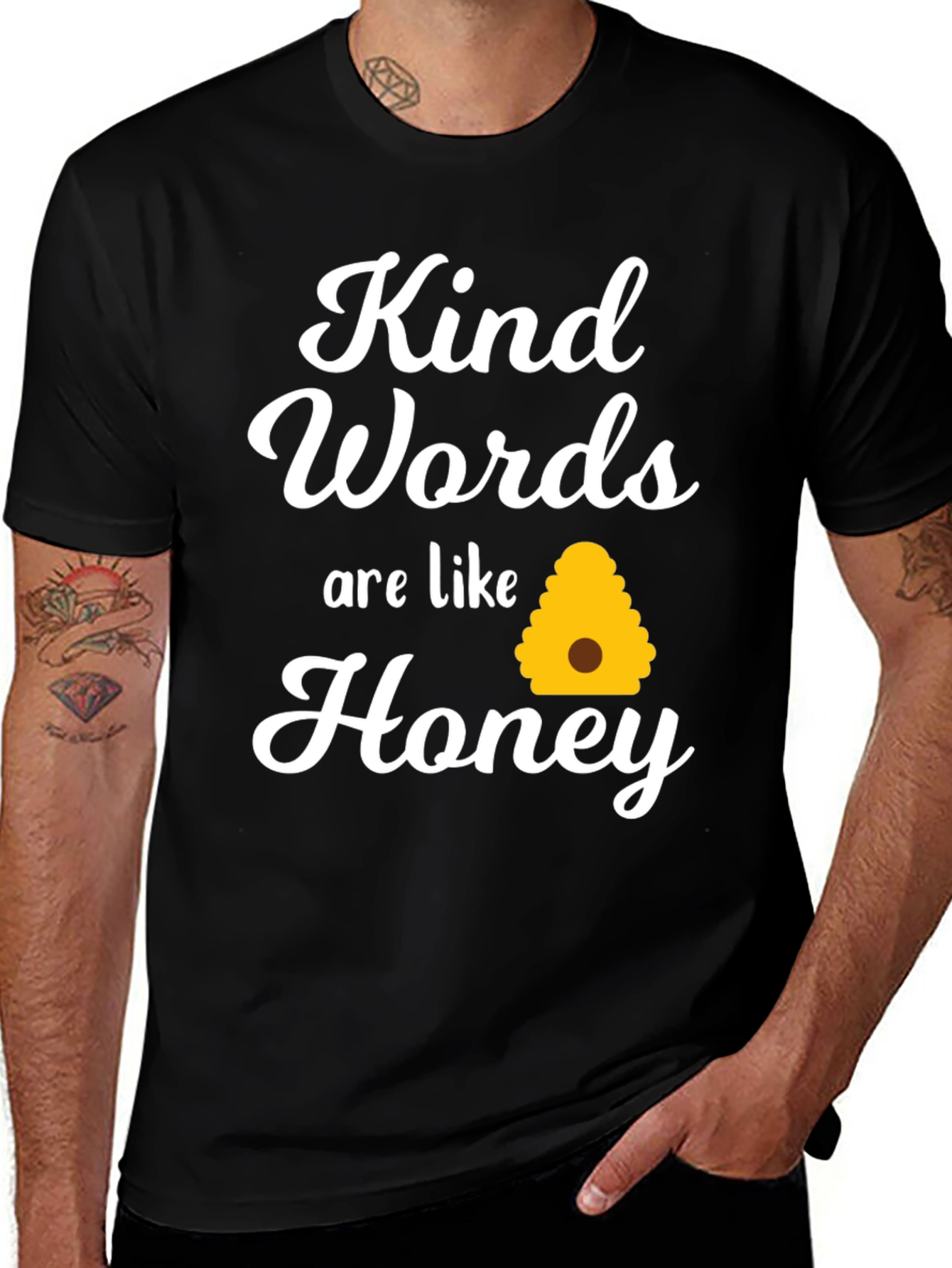 Kind Words Honey T-Shirt - Inspiring Comfort