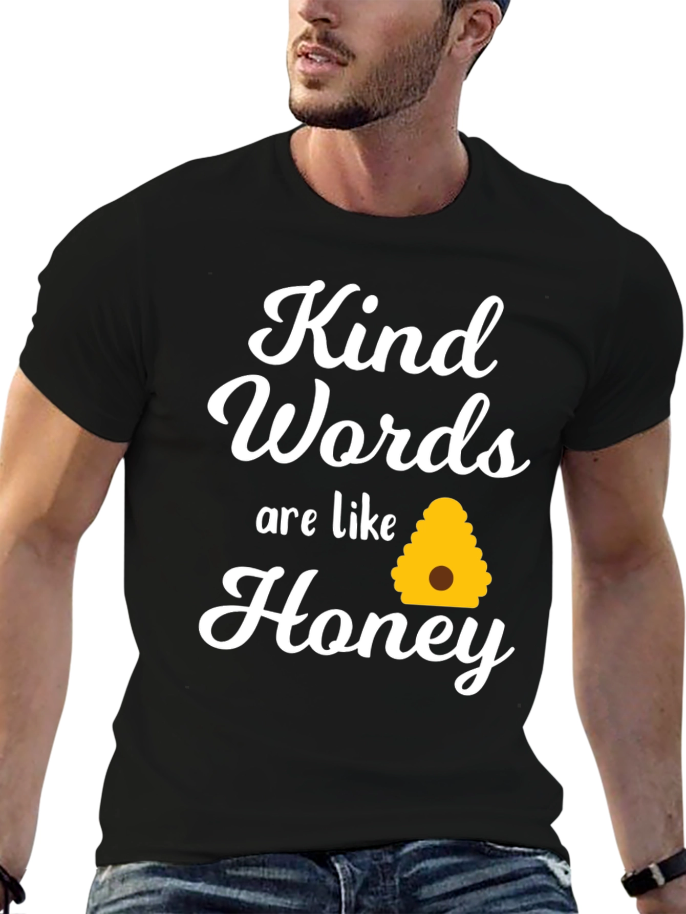 Kind Words Honey T-Shirt - Inspiring Comfort