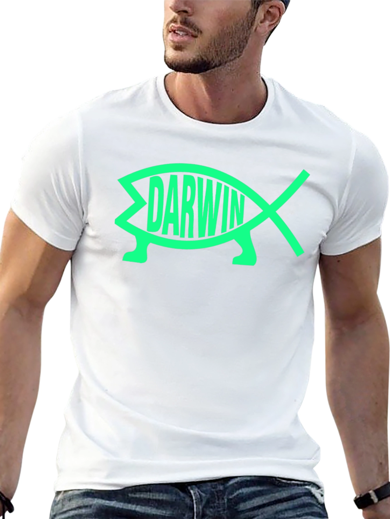 Darwin Fish Tee - Evolution Atheist T-Shirt