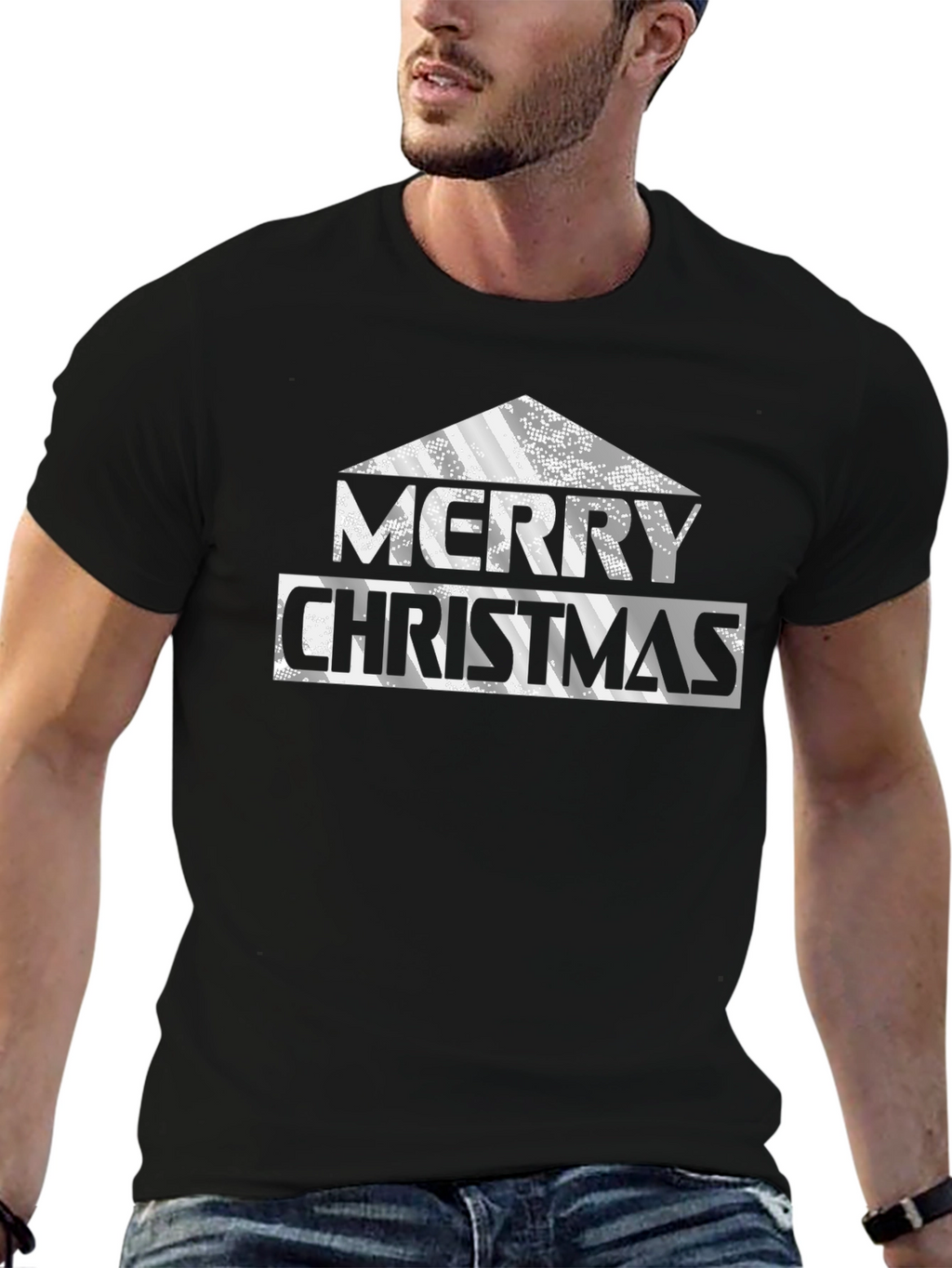Merry Christmas Graphic Print T-Shirt