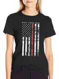 Bravery Courage Honor Flag Graphic T-Shirt