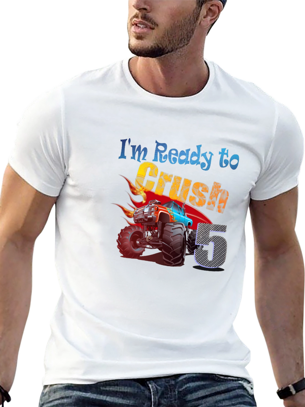 Ready to Crush Fifth Birthday T-Shirt