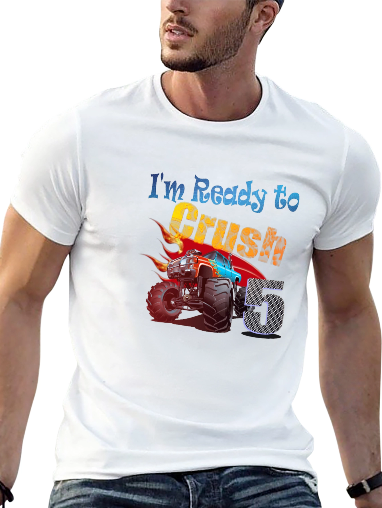 Ready to Crush Fifth Birthday T-Shirt