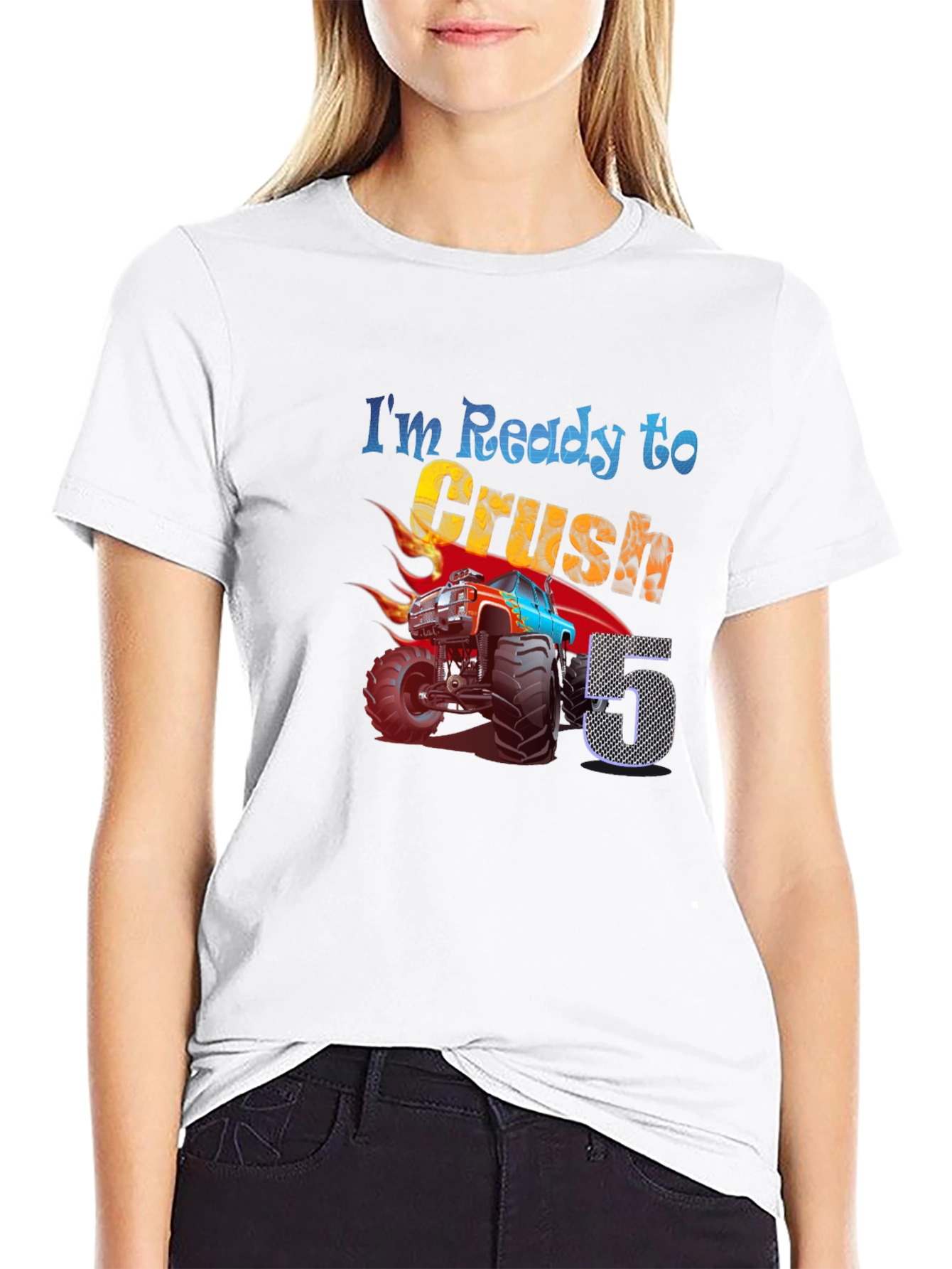 Ready to Crush Fifth Birthday T-Shirt