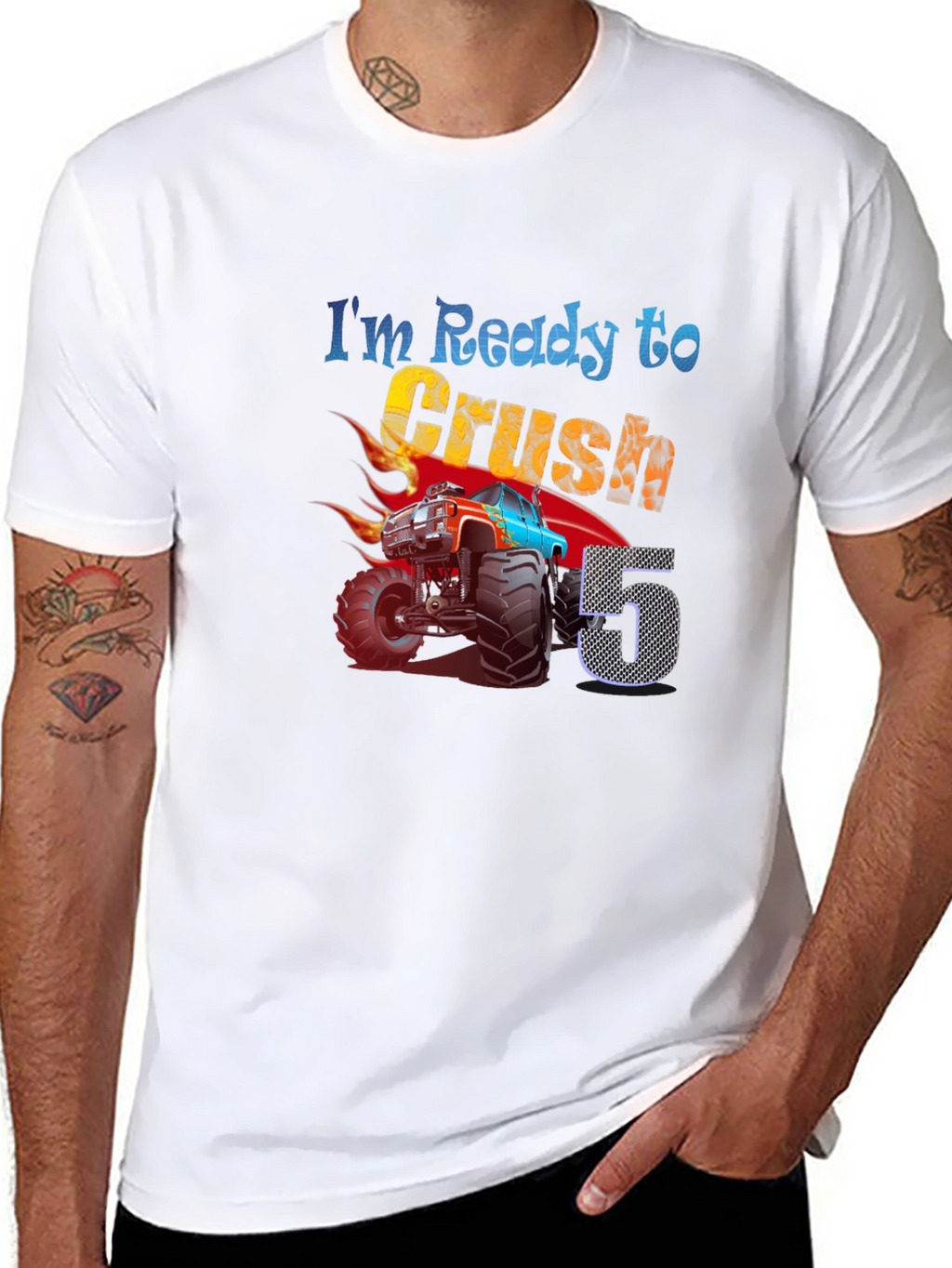 Ready to Crush Fifth Birthday T-Shirt