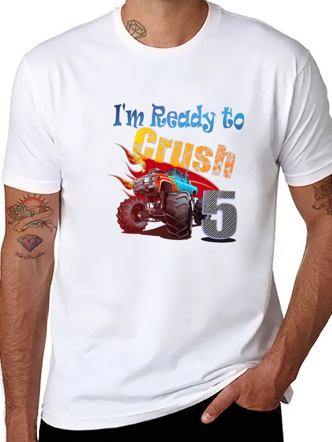 Ready to Crush Fifth Birthday T-Shirt