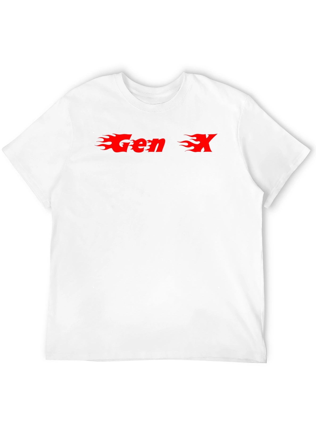 Gen X Flame Graphic T-Shirt - Black