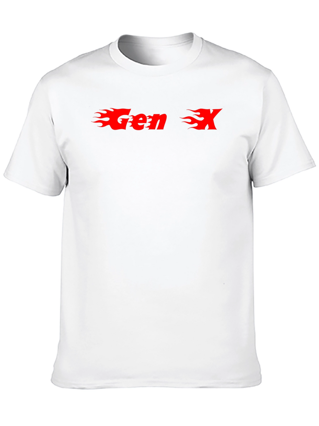 Gen X Flame Graphic T-Shirt - Black