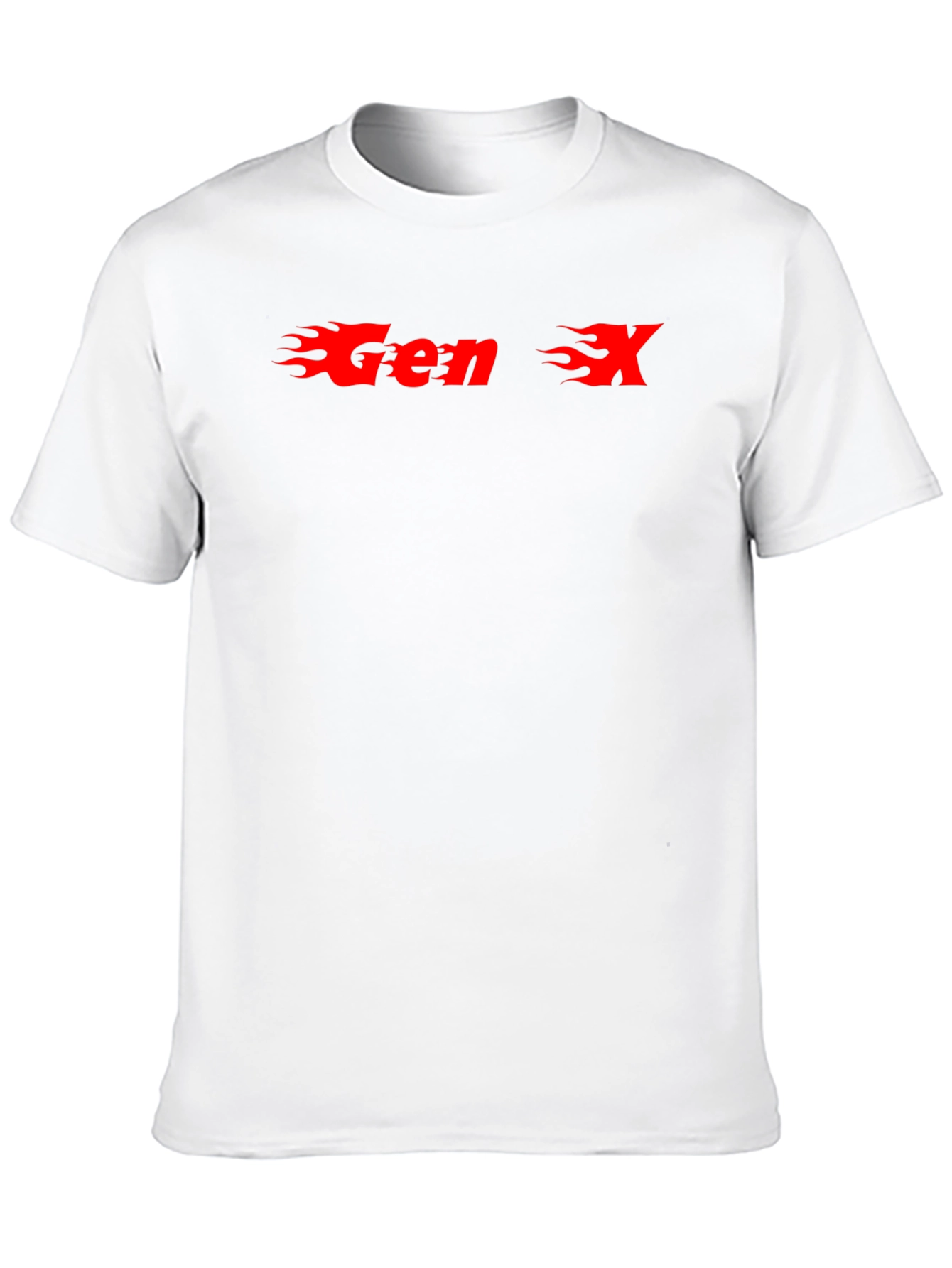 Gen X Flame Graphic T-Shirt - Black