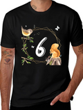 Sixth Birthday Woodland Animals T-Shirt
