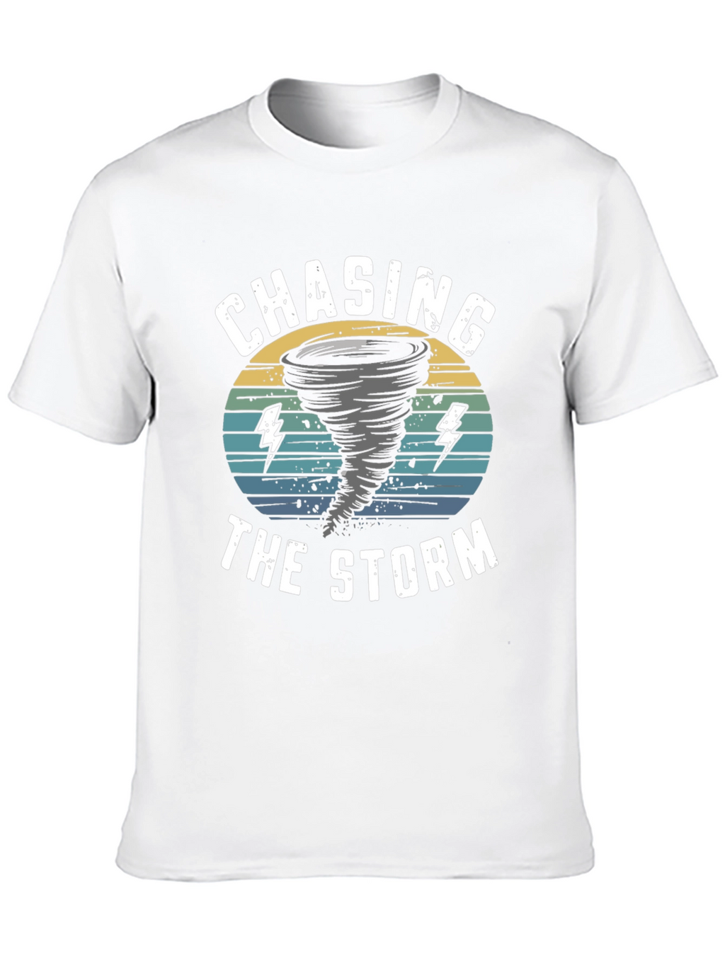 Chasing The Storm Black Graphic Tee