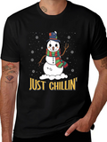 Just Chillin Snowman Graphic Tee