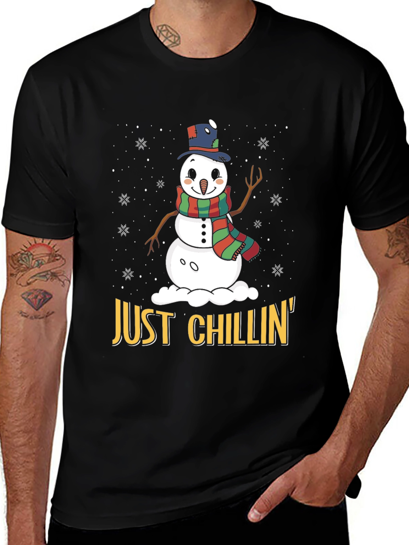 Just Chillin Snowman Graphic Tee