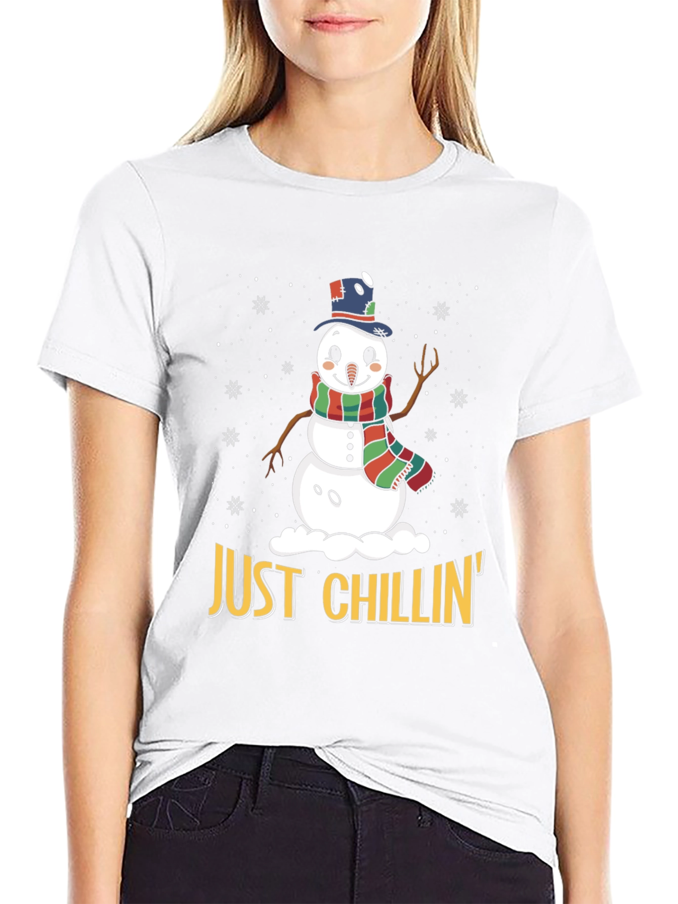 Just Chillin Snowman Graphic Tee