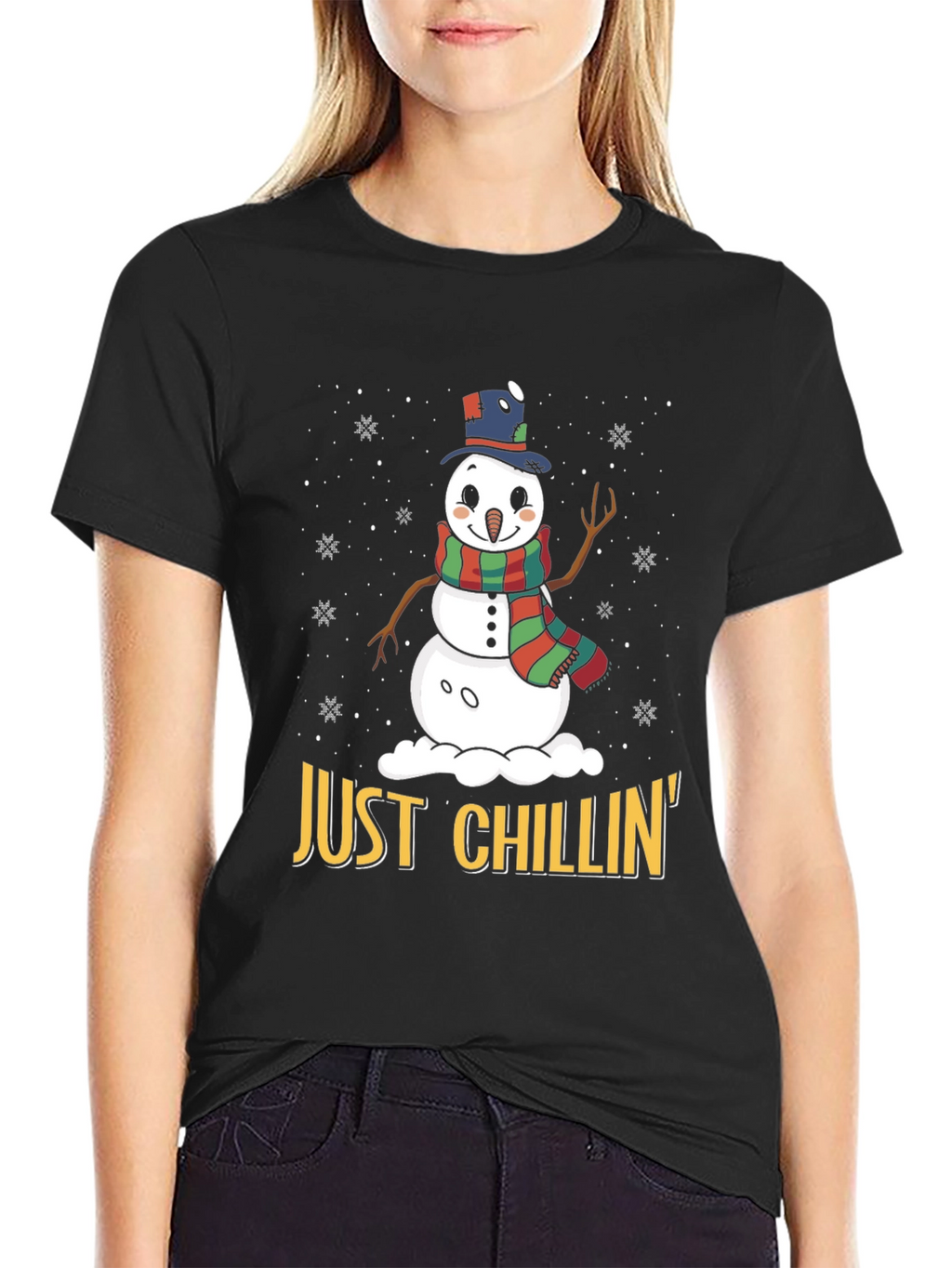 Just Chillin Snowman Graphic Tee