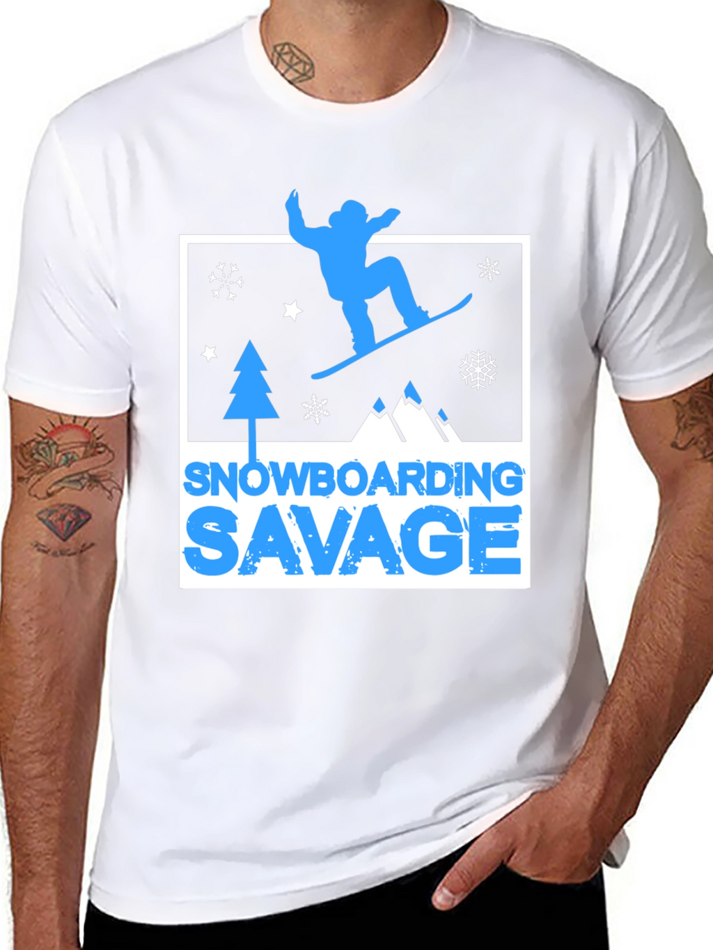 Snowboarding Savage Graphic T-Shirt