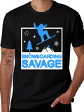 Snowboarding Savage Graphic T-Shirt