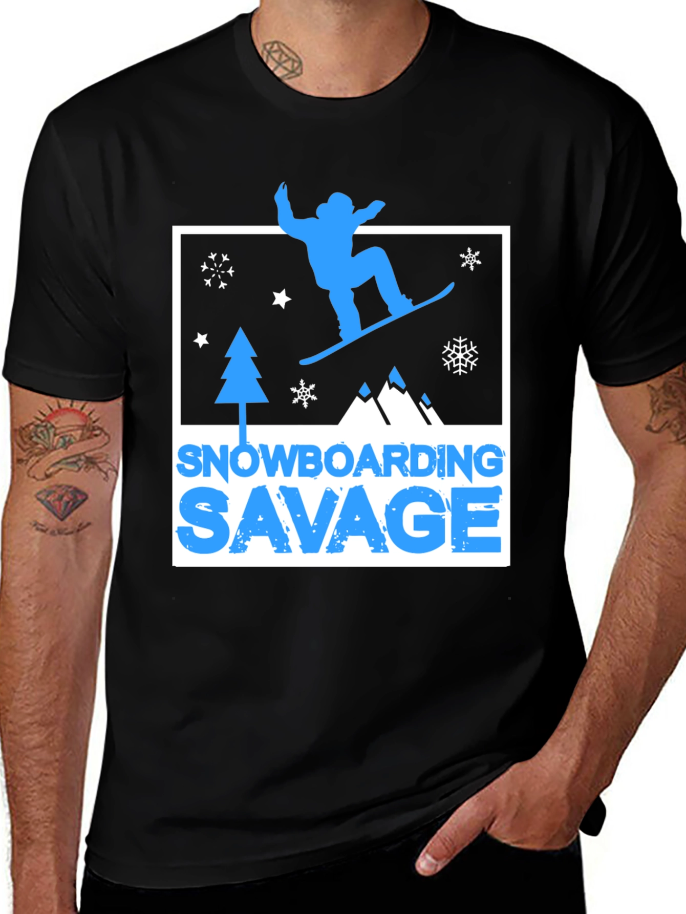 Snowboarding Savage Graphic T-Shirt