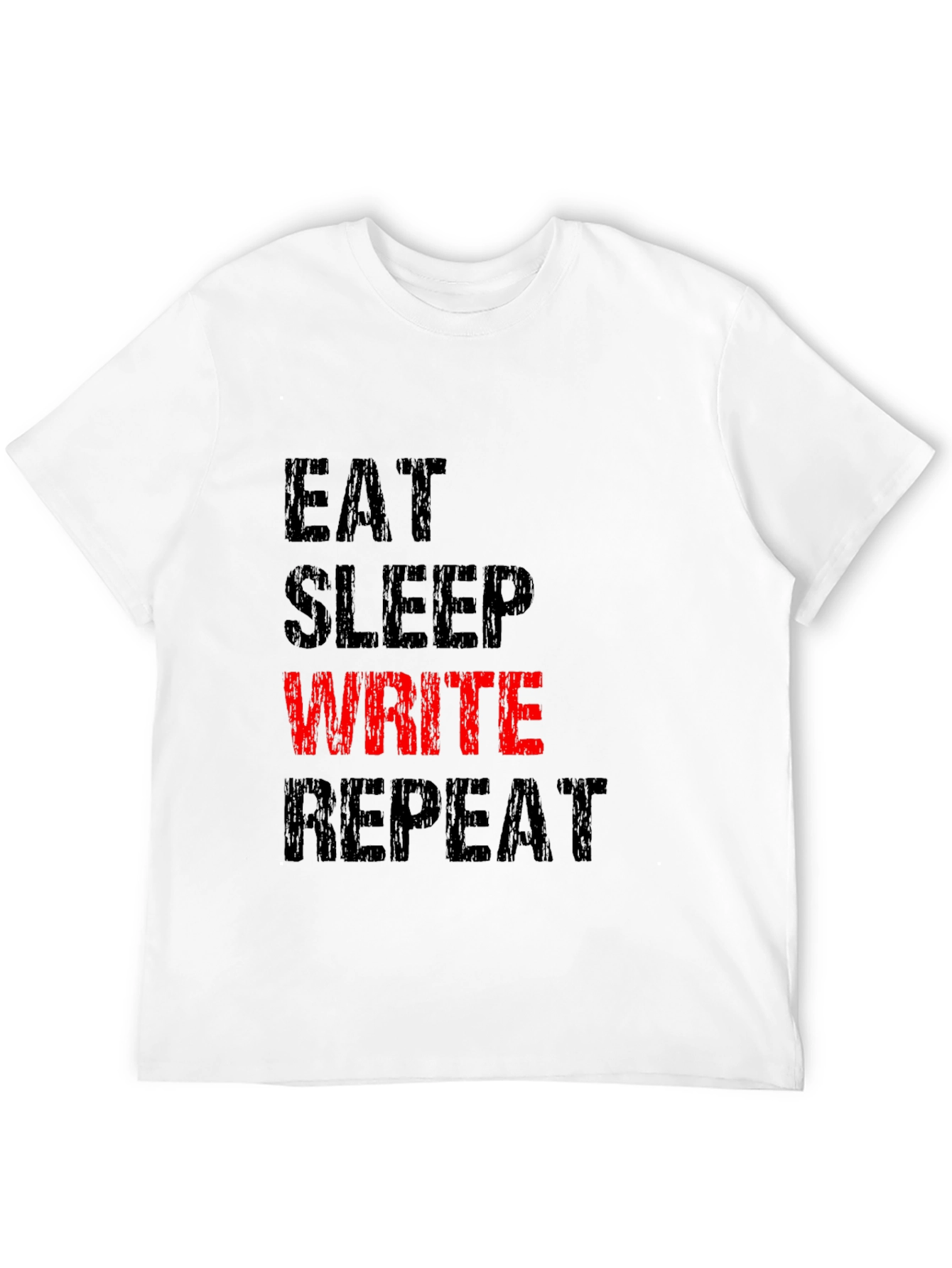 Eat Sleep Write Repeat T-Shirt - Black