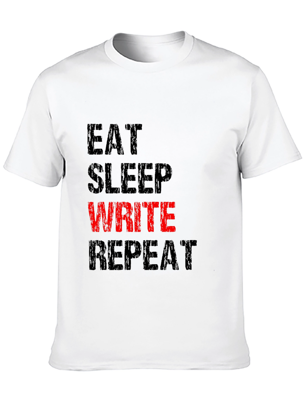 Eat Sleep Write Repeat T-Shirt - Black