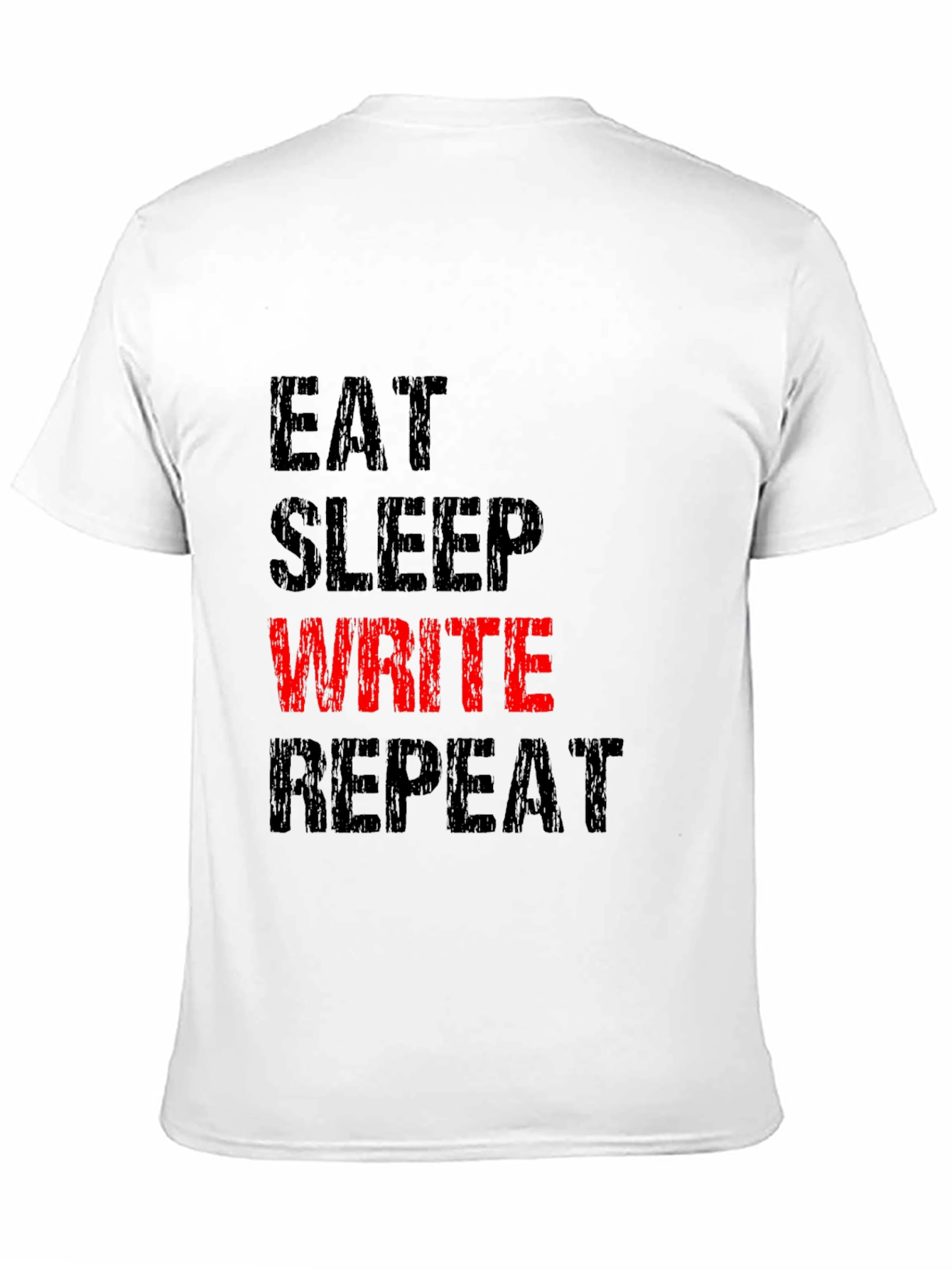 Eat Sleep Write Repeat T-Shirt - Black